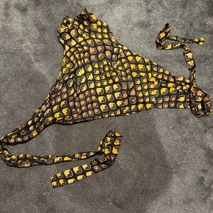 Vintage 60s trippy mod hippie halter top